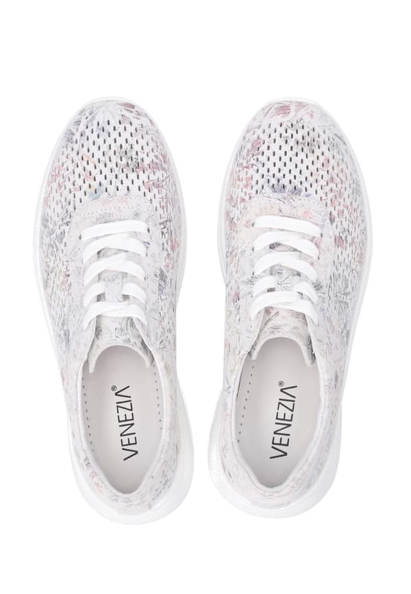 Grå damesneakers i nubuck Grå damesneakers i nubuck 37