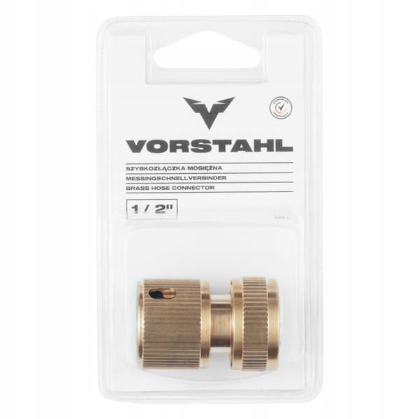 Snabbkoppling Trädgårdsslang Snabbkoppling Mässing 1/2” Vorstahl-koppling