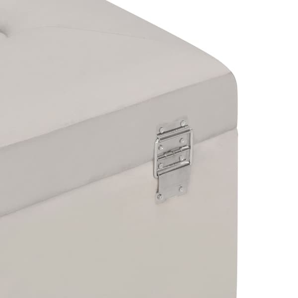 vidaXL Förvaringsbänk 80 cm grå sammet