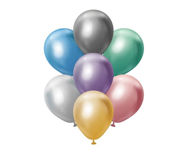 Spejl assorterede balloner 100 stk.