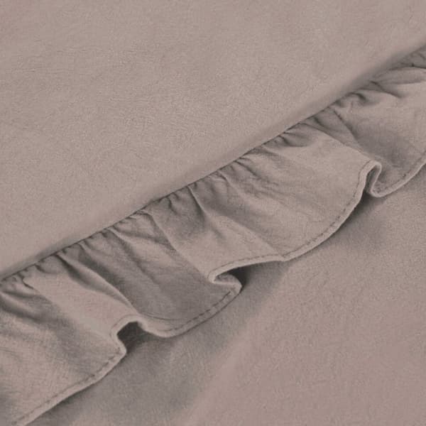 Sengetøjssæt FRILL pudder 160x200 cm bomuld