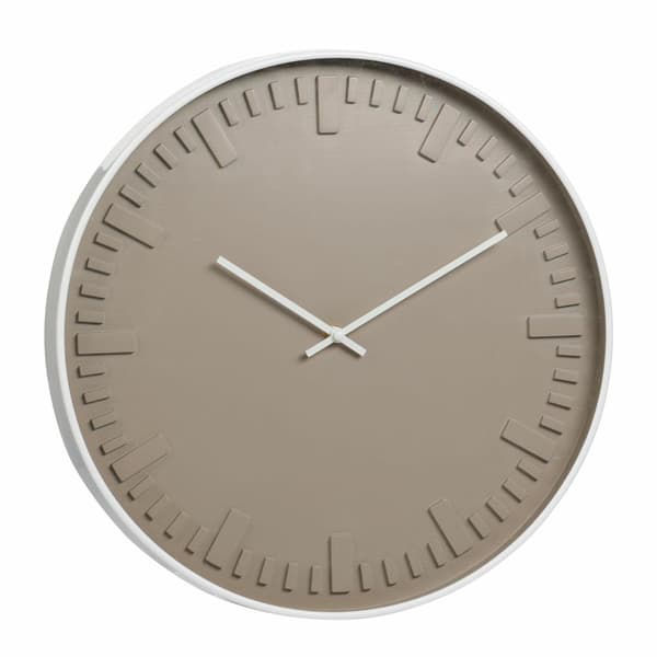 40 cm väggklocka i beige nyans