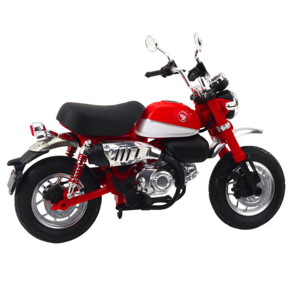 Retro klassiska metallmotorcykelljus röda 1:12