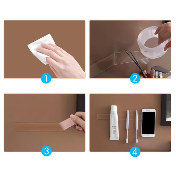 Heckermann dobbeltklæbende tape 2x500cm