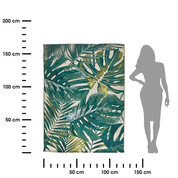MONSTERA KING ulkomatto 120x170 cm