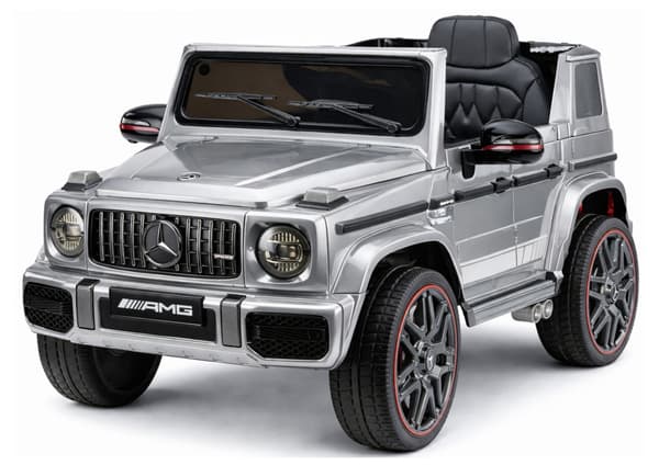 Mercedes AMG G 63 Silverlackerad Batteridriven Bil