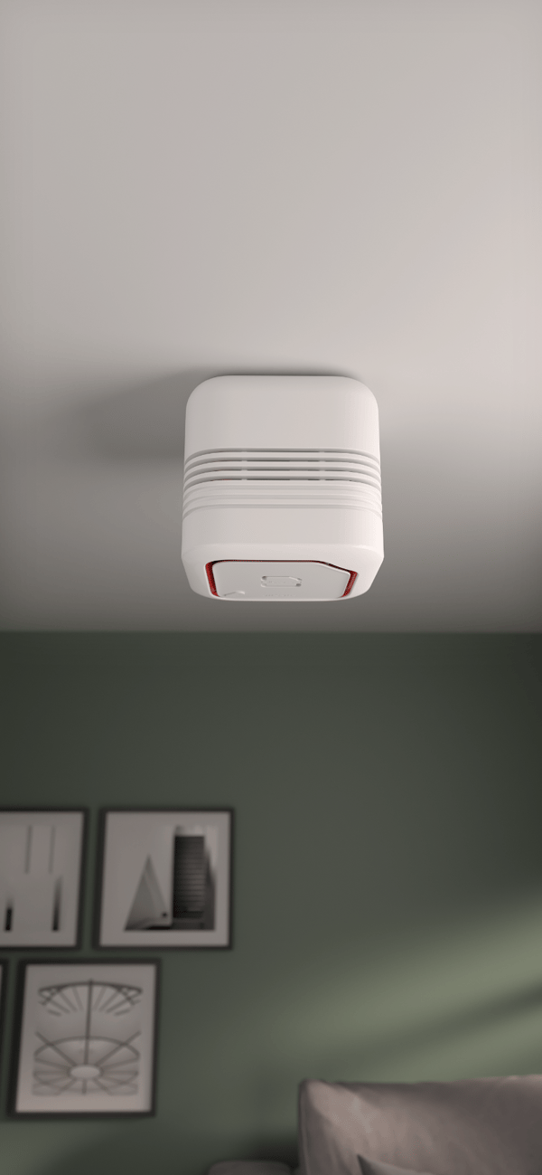 Allocacoc airCube røgdetektor hvid