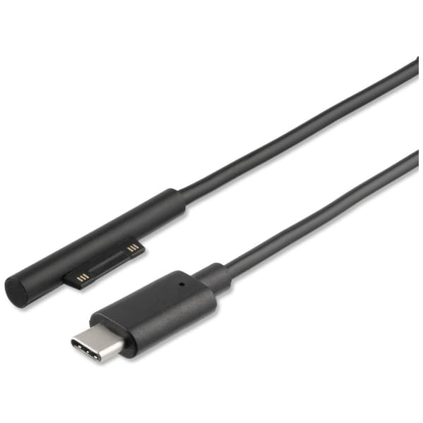 4smarts Connect-kabel USB-C 5A 1m för Microsoft Surface svart