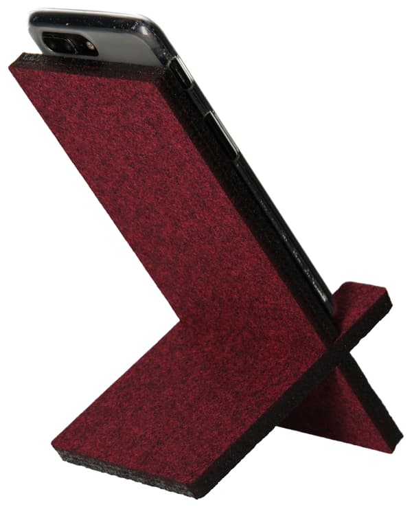 Smartphone-holder i bordeauxrødt