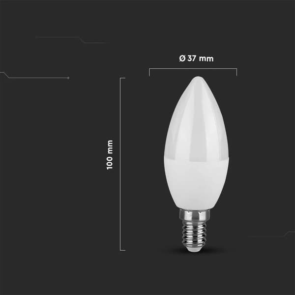 V-TAC LED-lamppu 3,7 W E14 kynttilälamppu VT-1818-N 6500 K 320 lm