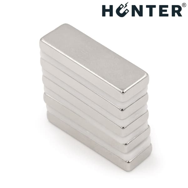 NEODYMIUMPLATTMAGNET 30x10x4mm, stång, rektangulär, HUNTER