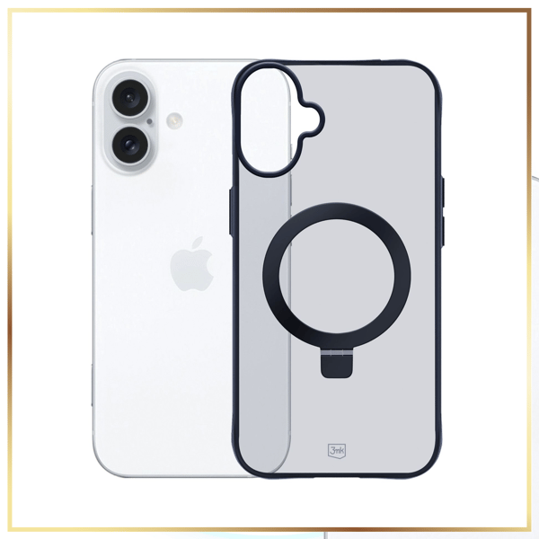 3mk Smoke Case Mag&Stand-skal för iPhone 16 Plus