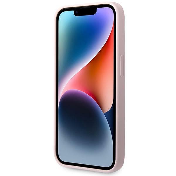 Guess Silikone Trekantet Etui til iPhone 14 Pro, Lilla