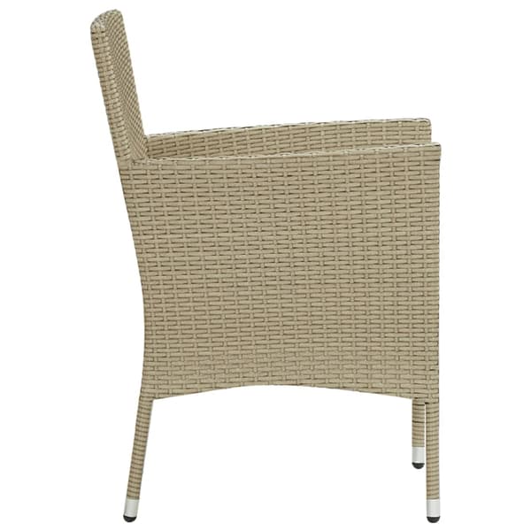 vidaXL havemøbelsæt med 3 dele, beige