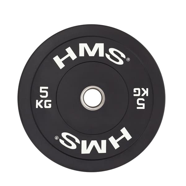 Olympisk støddæmperplade 5 kg sort BBR05 HMS