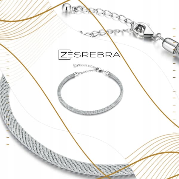 Modulärt armband silver 925 för berlocker pärlor hängen grått silver