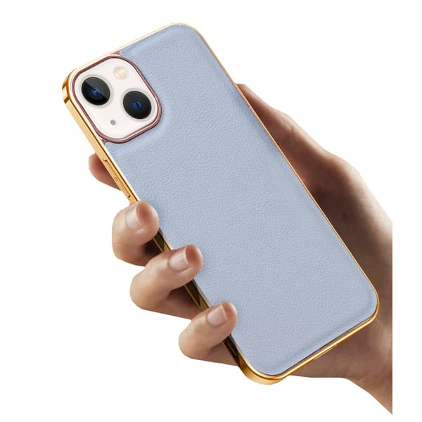 iPhone 14-skal, kohud, grått