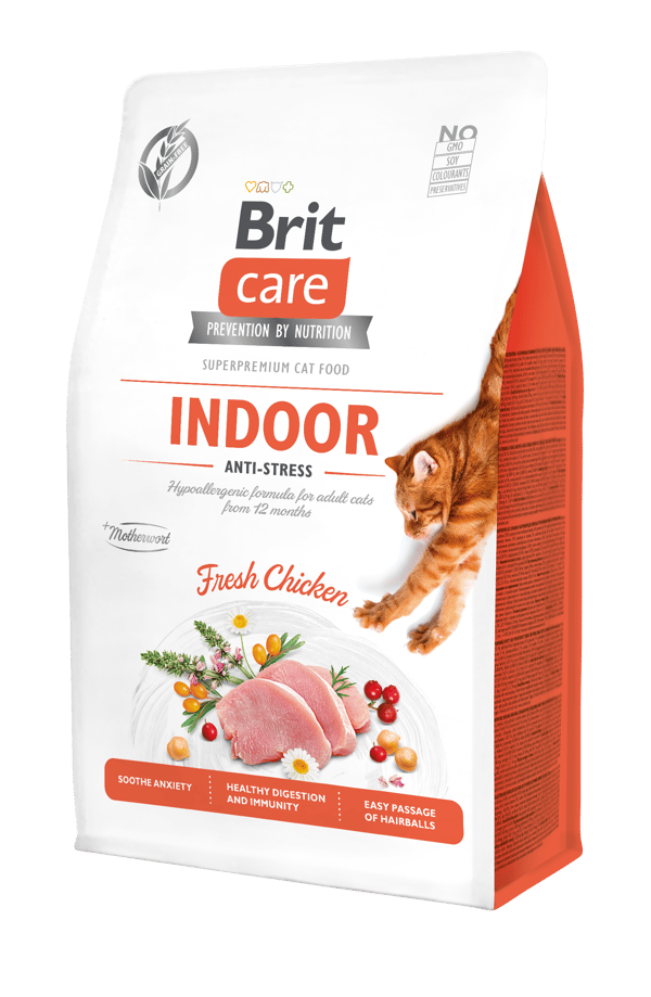 Brit Super Premium Tørfoder til Katte Voksen Kylling Anti-Stress 400g