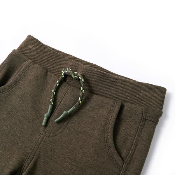 Barnmjukisbyxor, khaki melerad, 92