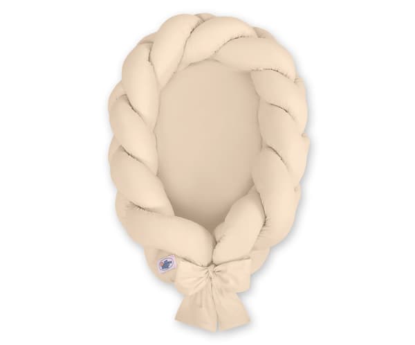 2-in-1 punottu vauvan kotelo - beige
