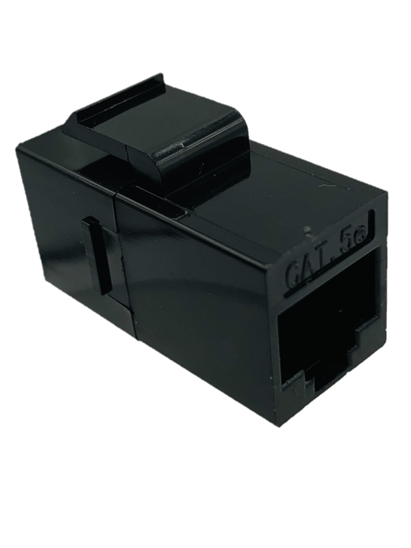 RJ45 Keystone-forbindelsesmodul – Sort Cat.5e RJ45-netværksstik