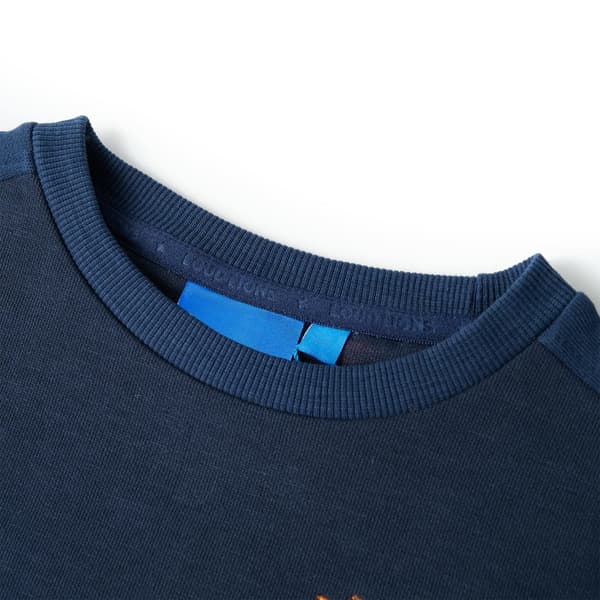 Børnesweatshirt, marineblå melange, 92