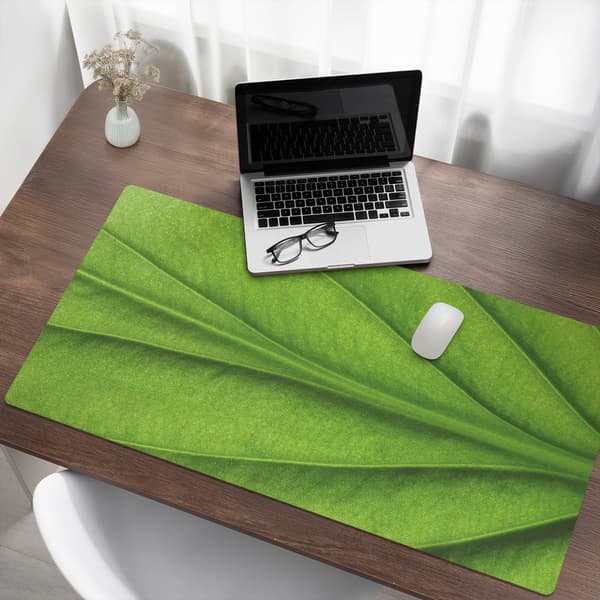 Leaf Desk musemåtte til tastatur og bærbar computer nærbillede 120x60 cm