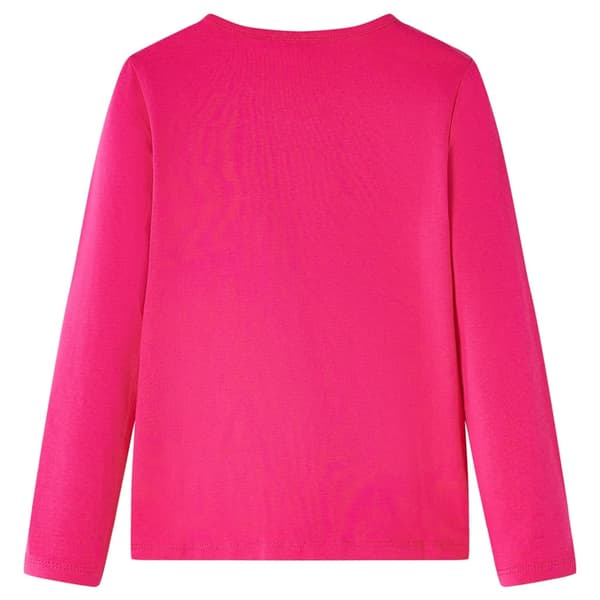 Børne langærmet T-shirt, lyserød, 92
