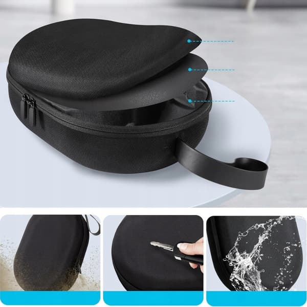 CoBak Apple Vision Pro -kotelo kahvalla - musta