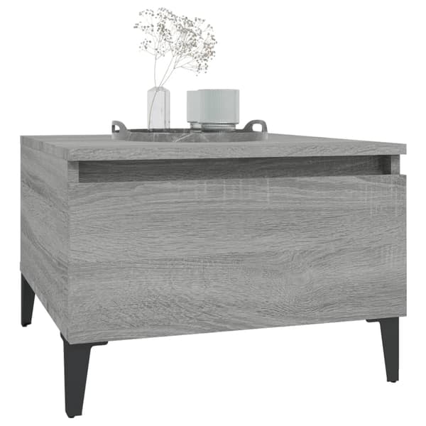 vidaXL sidebord, grå Sonoma-eg, 50x46x35 cm