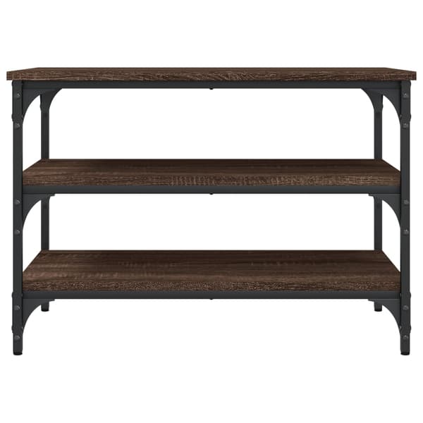 vidaXL skobænk brun eg 70x38,5x49 cm