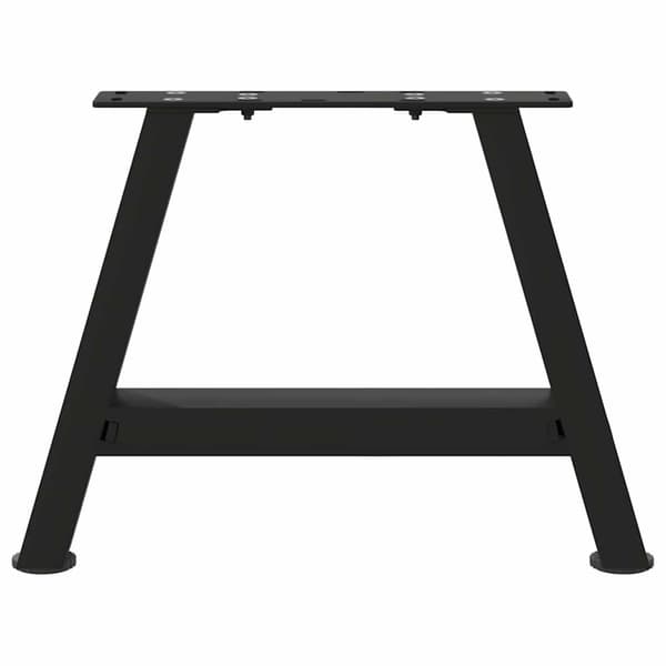 vidaXL sofabordsben, 2 stk., sort, 50x(30-31) cm, stål