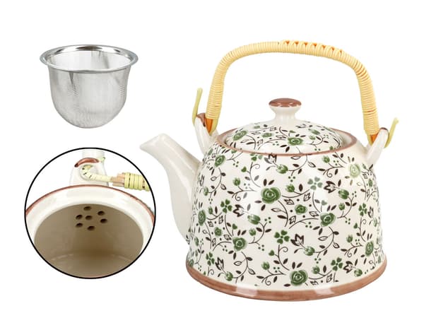 Keramisk elkedel med infuser