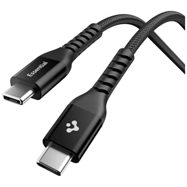 Spigen EB10010CCA Essential USB-C -kaapeli 100W 1m musta