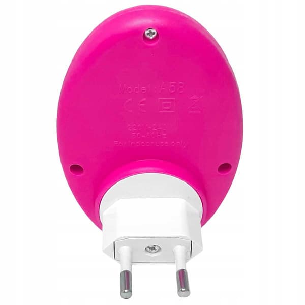 Heckermann 58 lyserød LED-natlampe