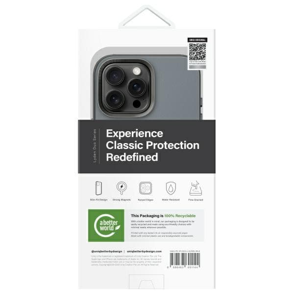 UNIQ Lyden DS-cover til iPhone 16 Pro Max, blå og sort