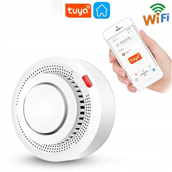 SORT Tuya Smart Trådløs Wi-Fi Røgdetektor Sensor