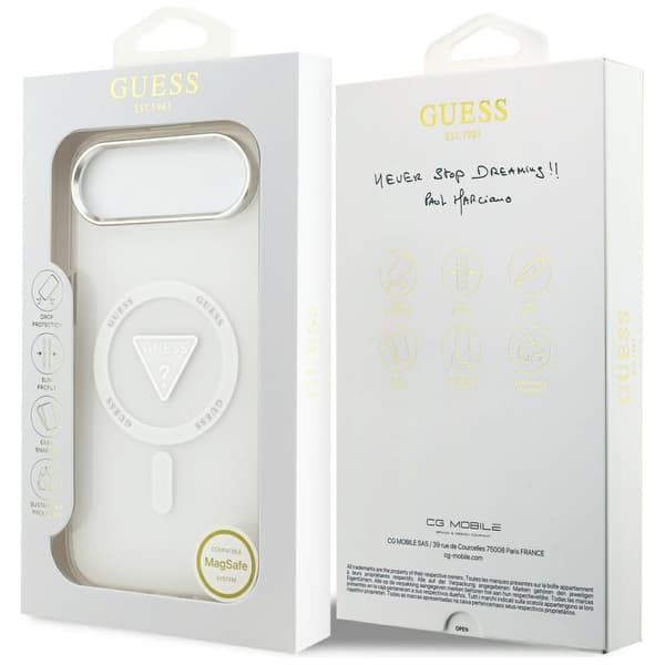 Guess IML Gradient Triangle Logo MagSafe -kotelo iPhonelle, Air Clear