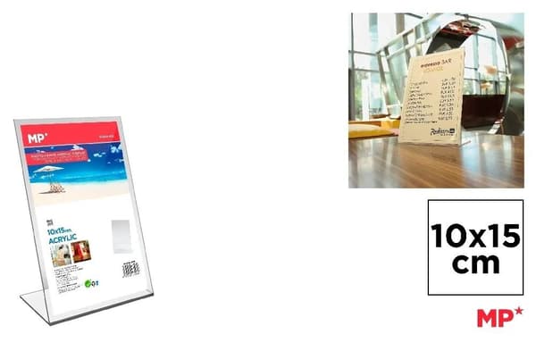 Informationsstander til foldere 10x15cm