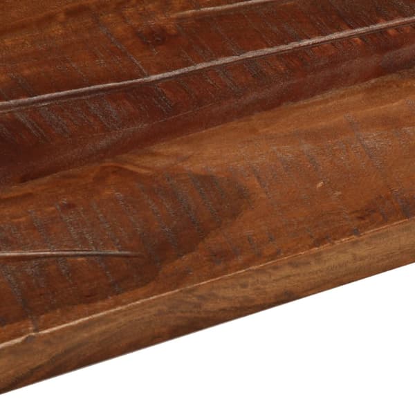 vidaXL bordplade 100x80x2,5 cm rektangulær massiv genbrugstræ