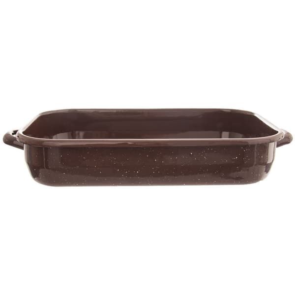 Rektangulær brun emaljeret stegepande Brown Goose Baker 2,2 l
