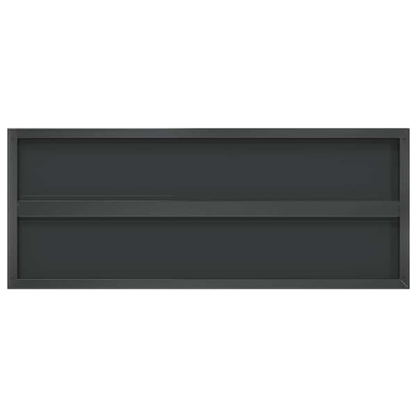 vidaXL væghylder, 2 stk., 100x40x3 cm, sort rustfrit stål