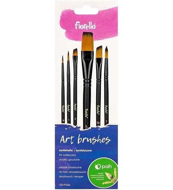 Nailoniset taidesiveltimet 6 kpl