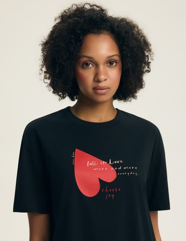 Elain Henderson Damepyjamas | Sort 2XL
