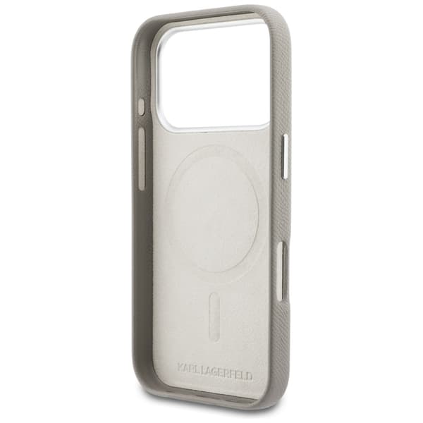 Karl Lagerfeld Karl Head Logo MagSafe-etui til iPhone 17 Pro, grå