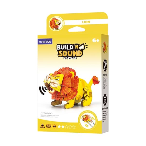 3D-puslespil. Byg og lyt - Løve
