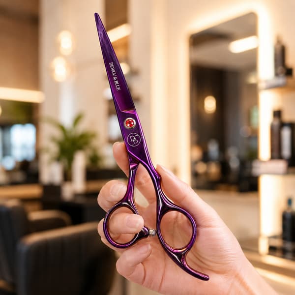 Offset grooming saks 7.0 til hunde- og kattesaloner Dewuu&Blue