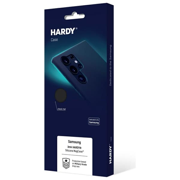 3mk Hardy Silikone MagCase til MagSafe til Galaxy S25 Edge, sort