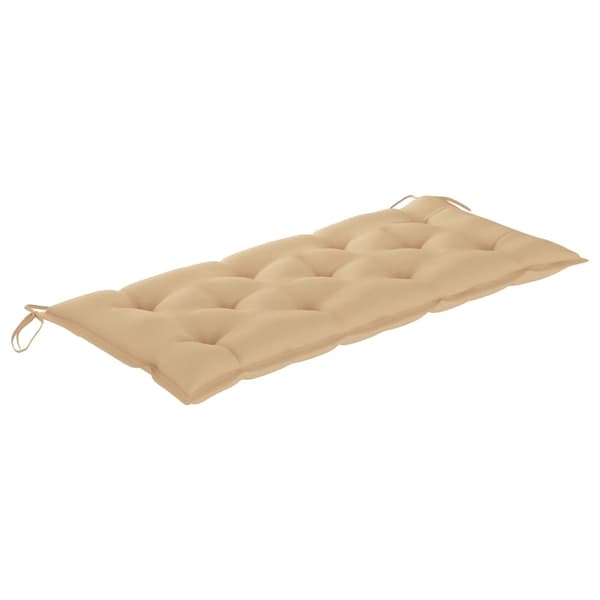 vidaXL Puutarhapenkki tyynyllä 120 cm bambu