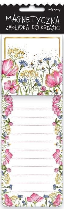 Magnetisk bogmærke med vilde blomster